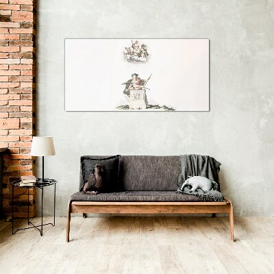 Glas foto Mythologische inspiraties in pasteltinten