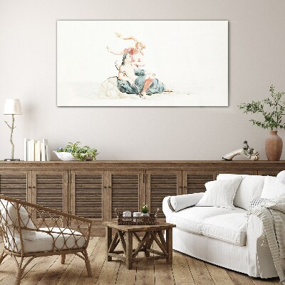 Schilderij op glas Hemel en aarde