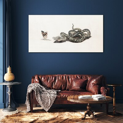 Foto op glas Een ontmoeting in de natuur