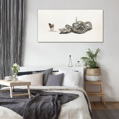 Foto op glas Een ontmoeting in de natuur