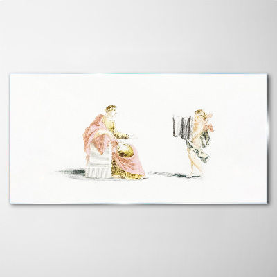 Glas foto Gesprek met een engel