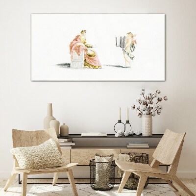 Glas foto Gesprek met een engel