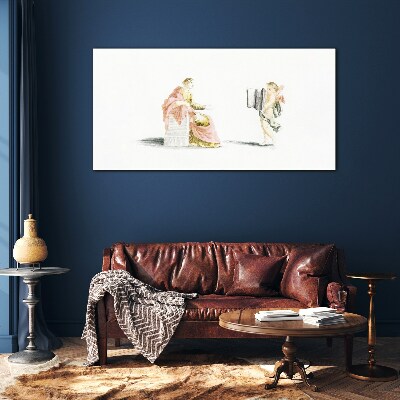 Glas foto Gesprek met een engel