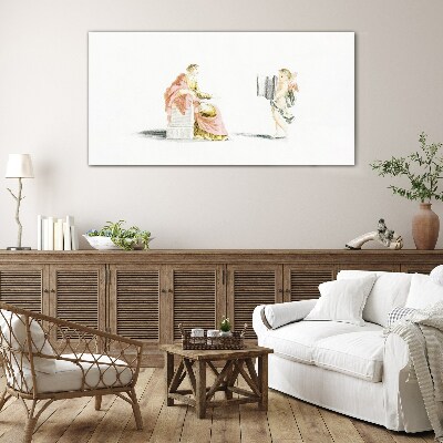 Glas foto Gesprek met een engel