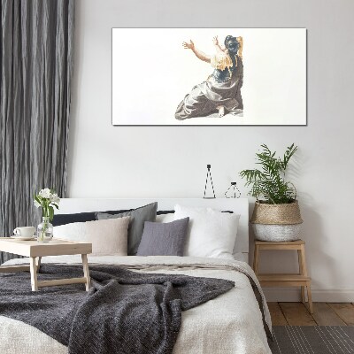 Glas foto Rapporteer naar de hemel