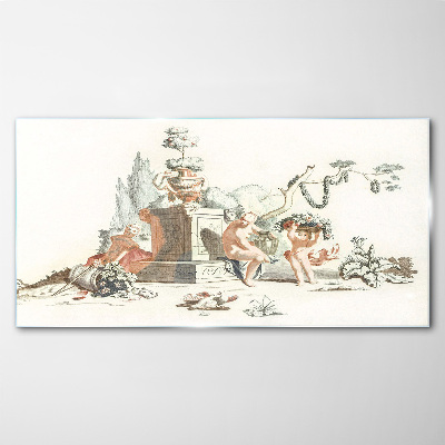 Schilderij op glas Mythologische scène met personages