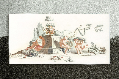 Schilderij op glas Mythologische scène met personages