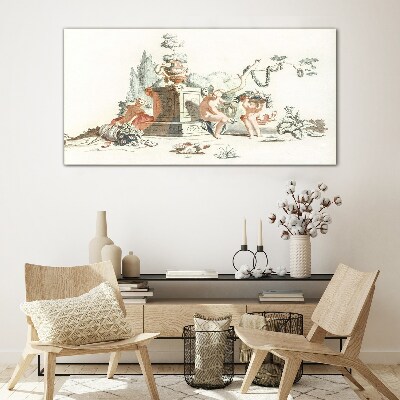 Schilderij op glas Mythologische scène met personages