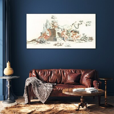 Schilderij op glas Mythologische scène met personages