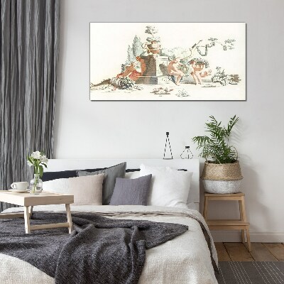 Schilderij op glas Mythologische scène met personages