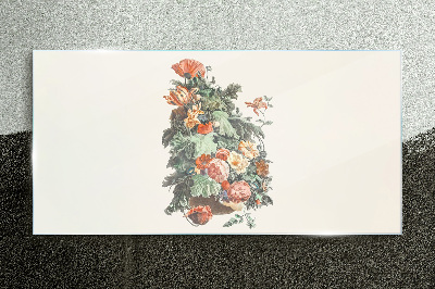 Glas foto Bloemstuk in een vaas