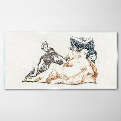 Schilderij op glas Mythologische scène met godheden