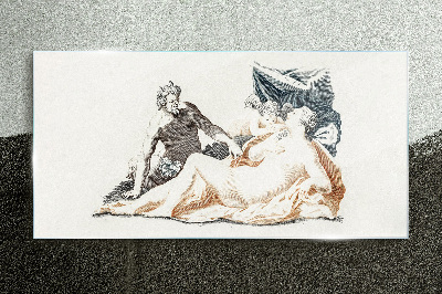 Schilderij op glas Mythologische scène met godheden