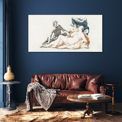 Schilderij op glas Mythologische scène met godheden