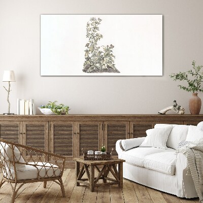 Schilderij op glas Planten in zacht licht