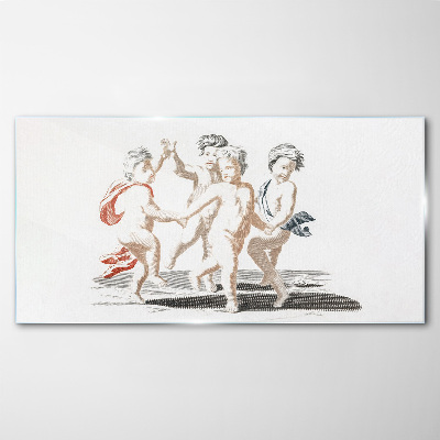 Glas foto Dansende kinderen