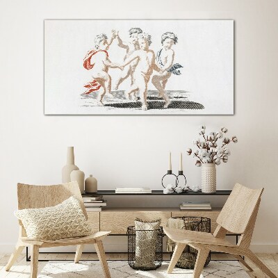 Glas foto Dansende kinderen