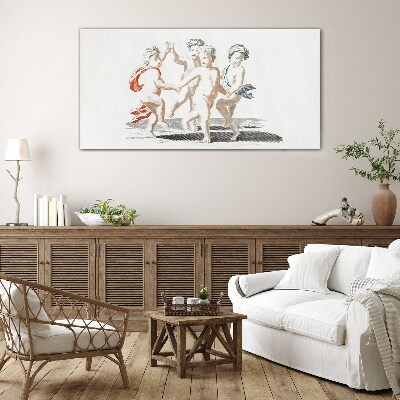 Glas foto Dansende kinderen