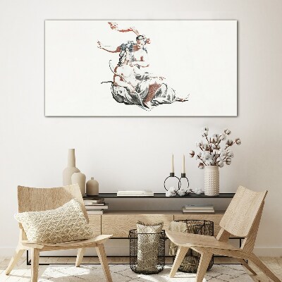 Foto op glas Mythologische ontmoeting