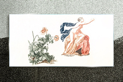 Glas foto De sensualiteit van natuur en kunst