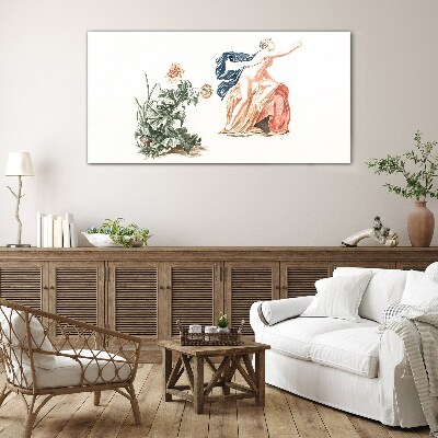 Glas foto De sensualiteit van natuur en kunst