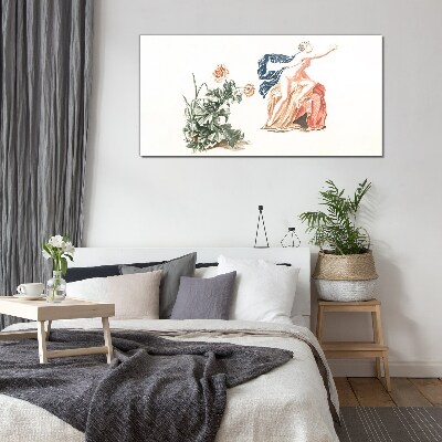 Glas foto De sensualiteit van natuur en kunst