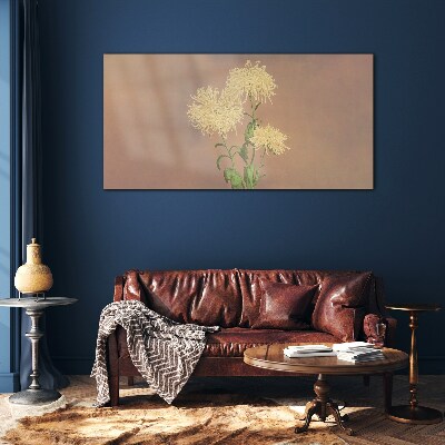 Schilderij op glas Een bloemendroom in pasteltinten