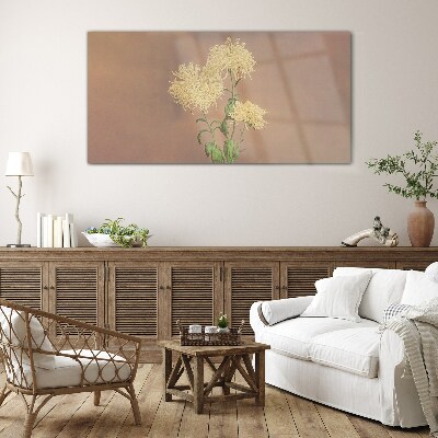 Schilderij op glas Een bloemendroom in pasteltinten