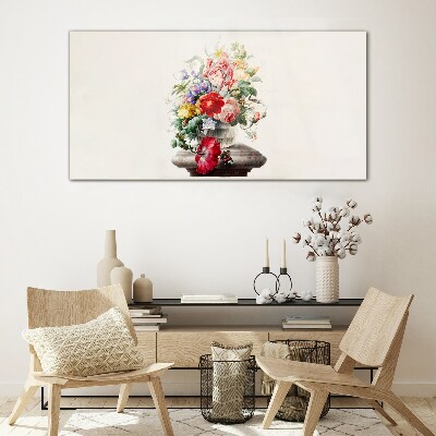 Glas foto Bloemstuk in een vaas