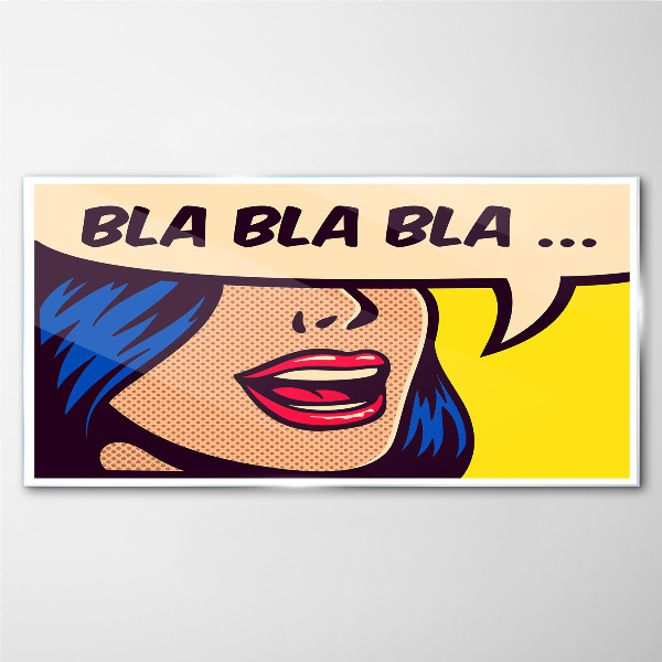 Schilderij op glas Eindeloos gesprek