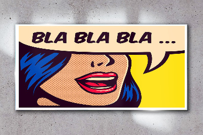 Schilderij op glas Eindeloos gesprek