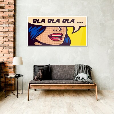 Schilderij op glas Eindeloos gesprek