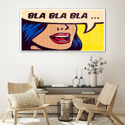 Schilderij op glas Eindeloos gesprek