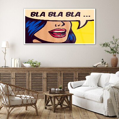 Schilderij op glas Eindeloos gesprek