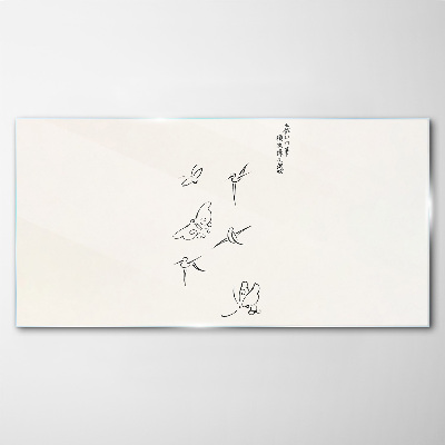 Glas foto De delicatesse van bewegende vlinders