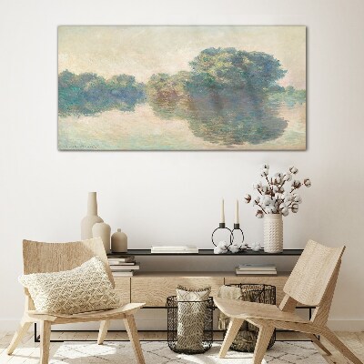 Foto op glas Een kalm wateroppervlak