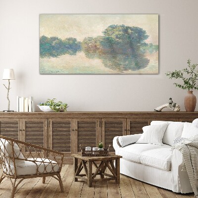 Foto op glas Een kalm wateroppervlak