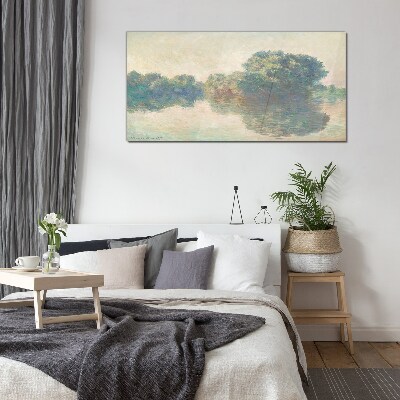 Foto op glas Een kalm wateroppervlak