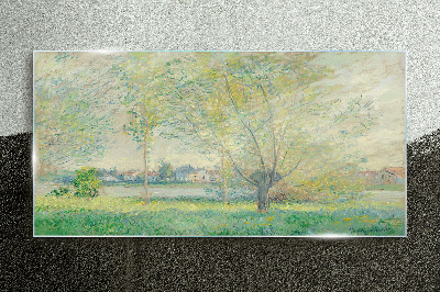 Schilderij op glas Lentelandschap