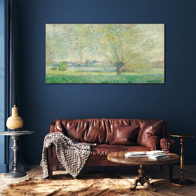 Schilderij op glas Lentelandschap