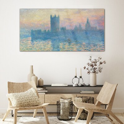 Glas foto Zonsondergang boven Londen