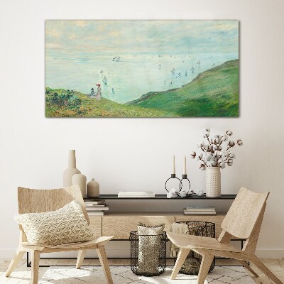 Schilderij op glas Een vredig zeegezicht