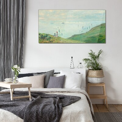 Schilderij op glas Een vredig zeegezicht