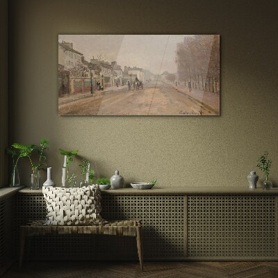 Glas foto Een straat in Parijs