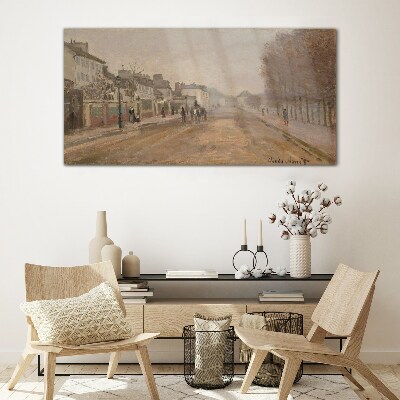 Glas foto Een straat in Parijs