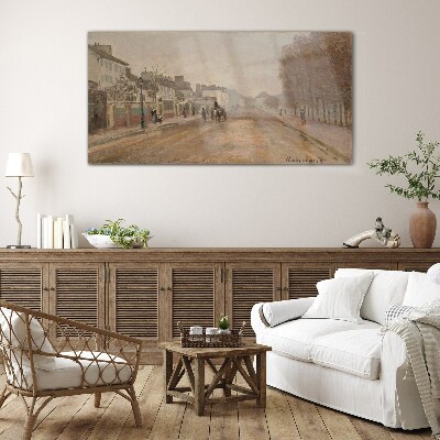 Glas foto Een straat in Parijs