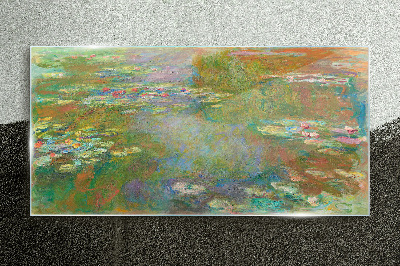 Schilderij op glas Waterlelies