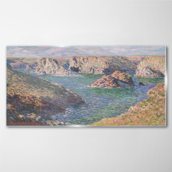 Glas foto Zeelandschap