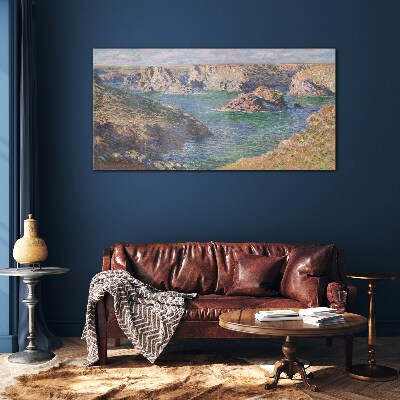 Glas foto Zeelandschap