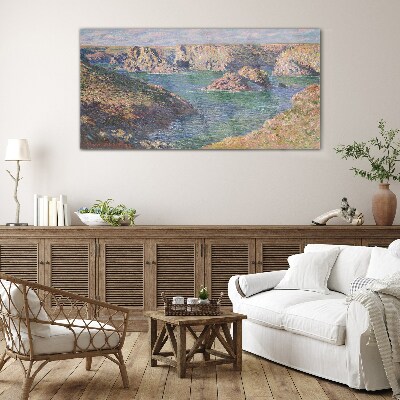 Glas foto Zeelandschap